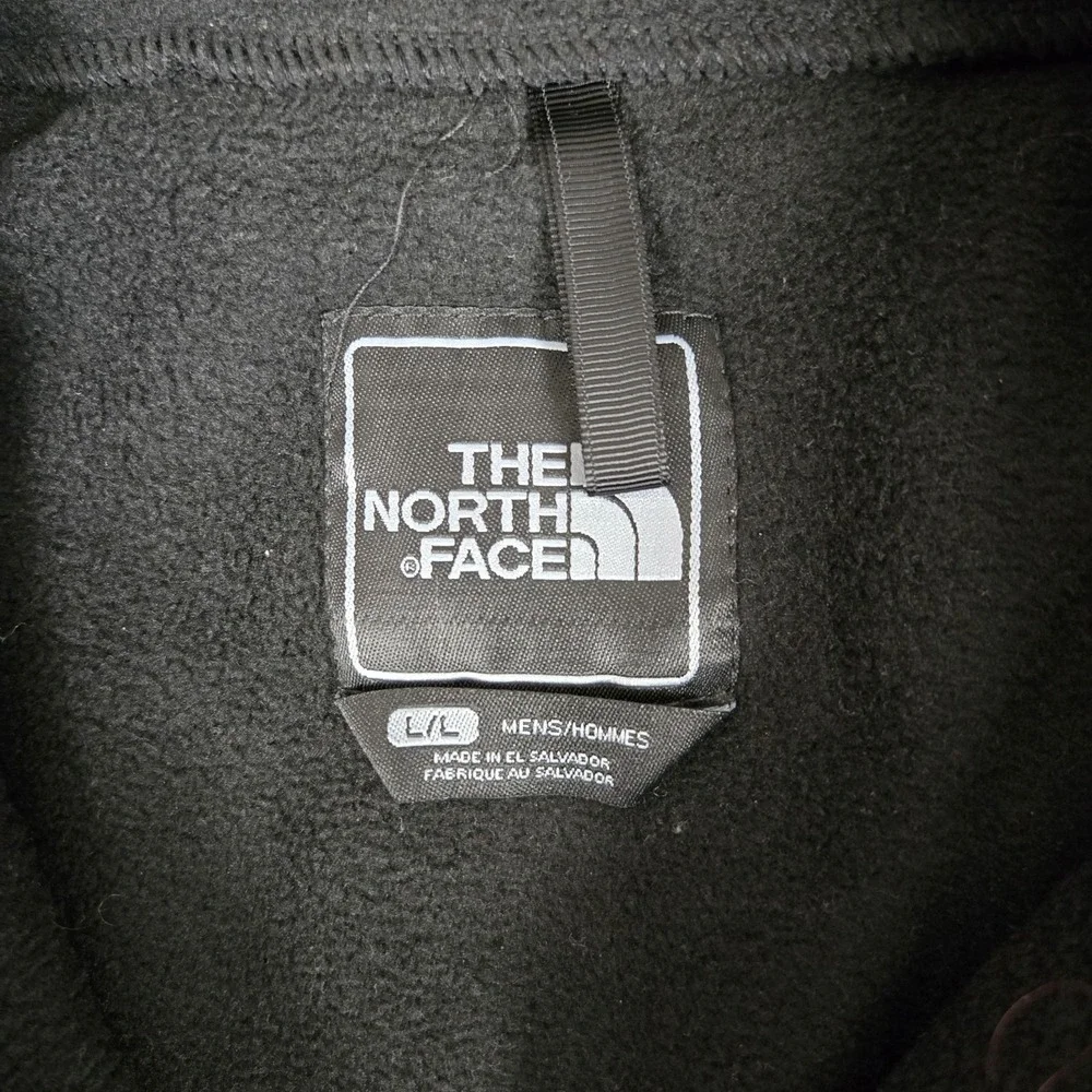 The North Face Vest Mens Large Denali Full Zip Fleece Black Polartec EUC